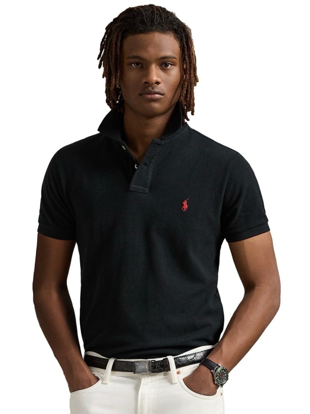 NWOT Polo Ralph Lauren Cotton Mesh Polo Shirt Custom Slim Fit